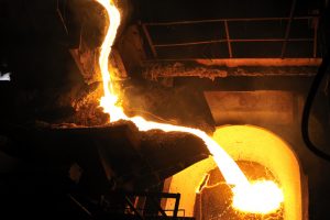 molten alloy of aluminium die casting