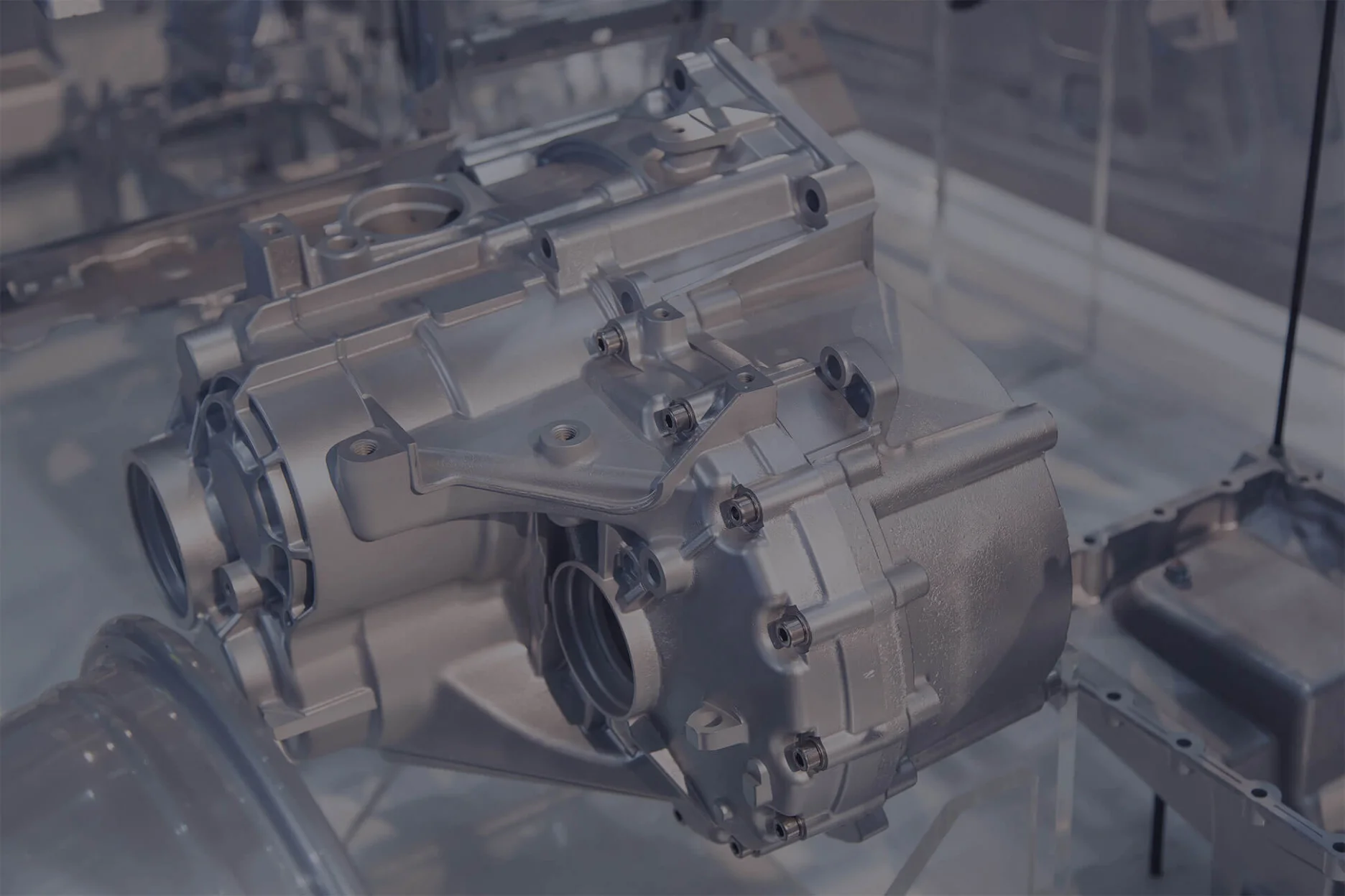 close up of aluminium die casting